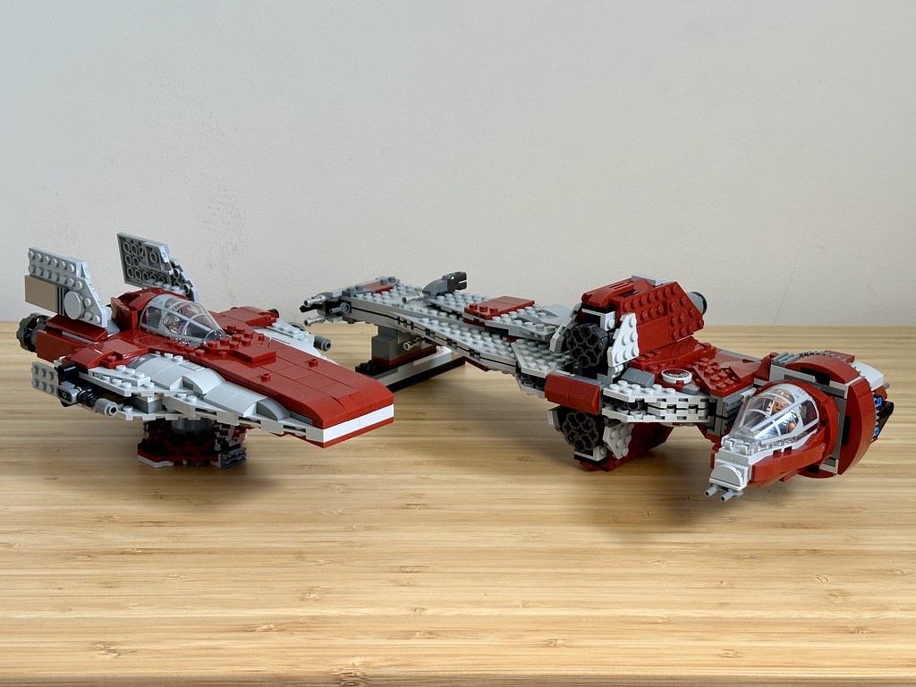 LEGO Star Wars A-Wing Starfighter - Alternate Build of 75362 Ahsoka Tano's T-6 Jedi Shuttle
