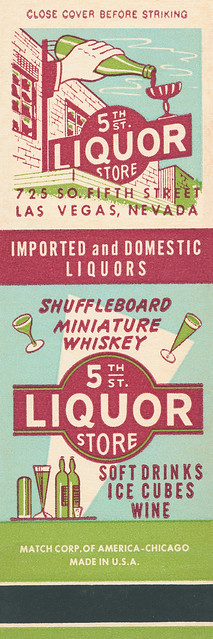 5th St Liquor Store Matchbook, Las Vegas, NV
