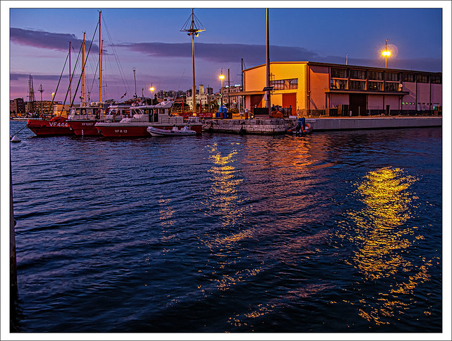 Blue hour at the harbour