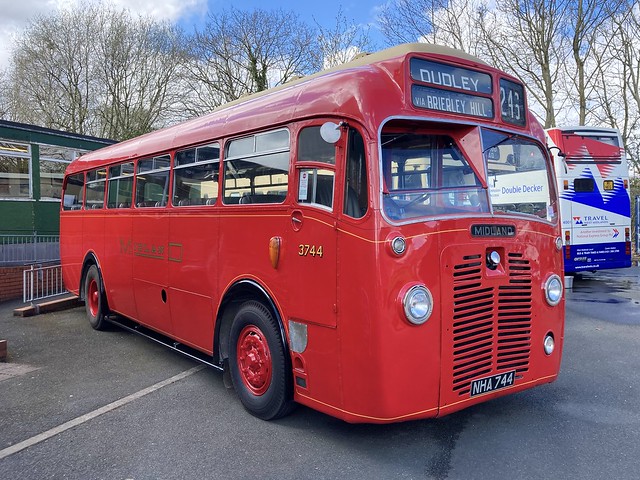 Preserved BMMO Midland Red 5744 (NHA 744) BMMO S12 at the Transport Museum Wythall - 30/03/2024.