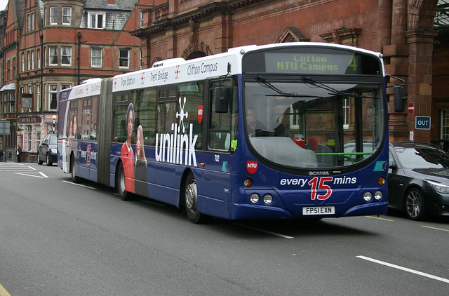 [Nottingham City Transport] 702 (FP51 EXN) in Nottingham on service 4 - John Carter
