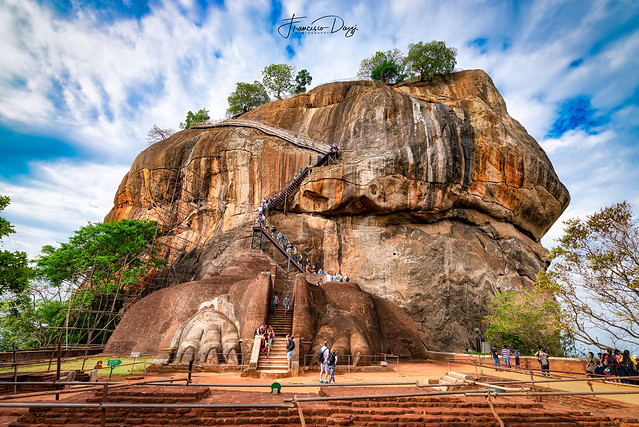 The lion gate of Sigiriya rock