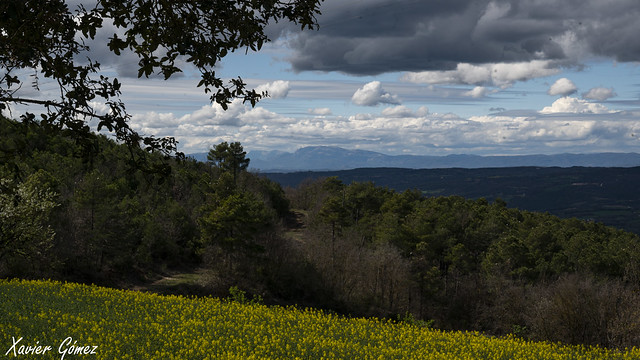 Paisatge des del Pinós, Landscape from the Pinós, Solsonès shire, Catalunya.