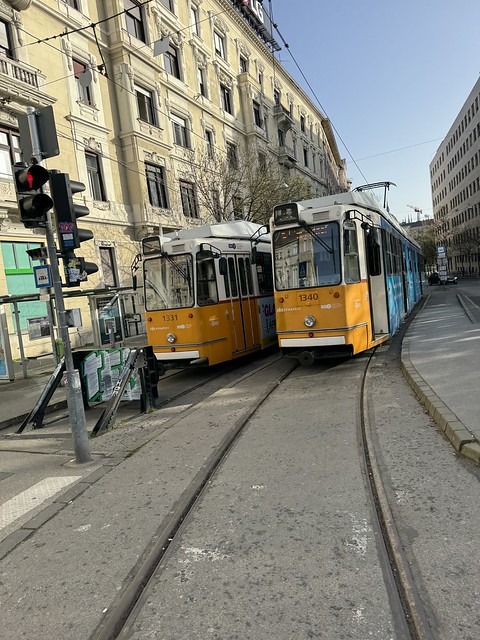 Historische Trams in Budapest