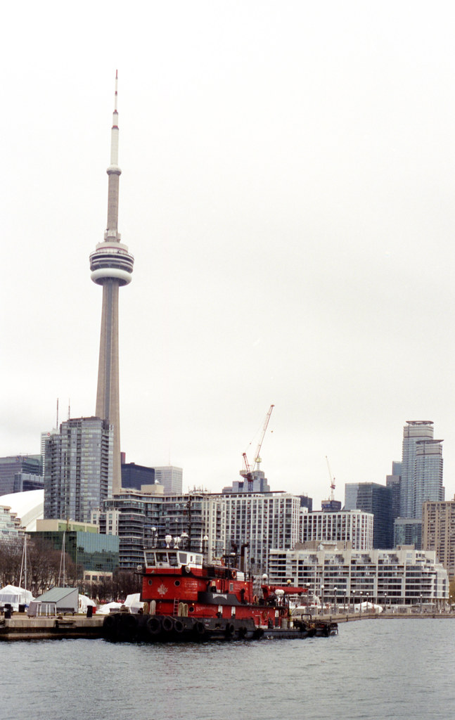 Tugboat and CN Tower