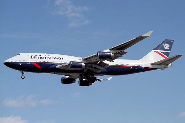G-BNLP British Airways Boeing 747-436 at London Heathrow Airport in September 1994