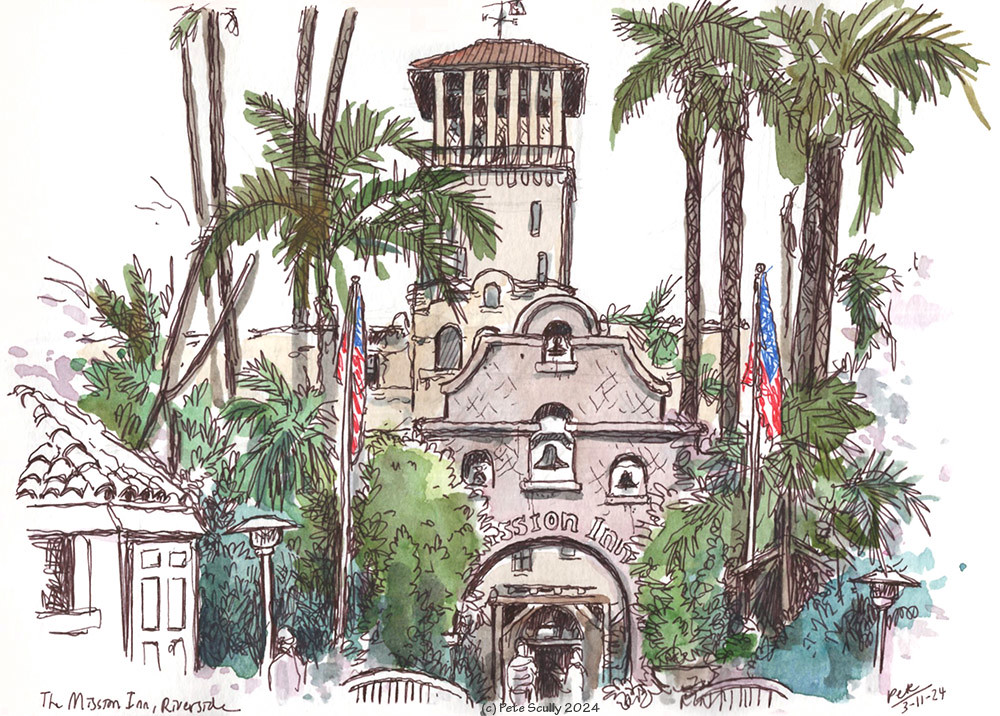 Mission Inn Riverside Drawings SKETCHBOOK #50 | Flickr