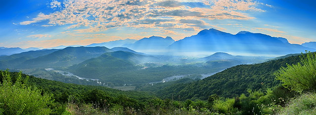 Aoos valley at Konitsa Panorama