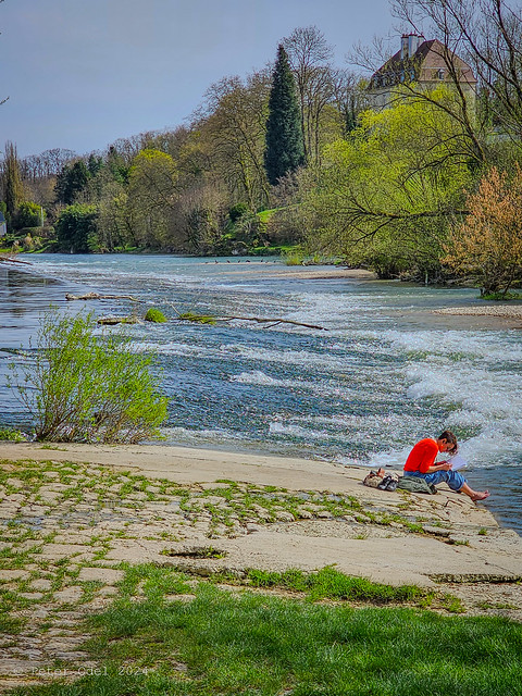 Spring at the Doubs River