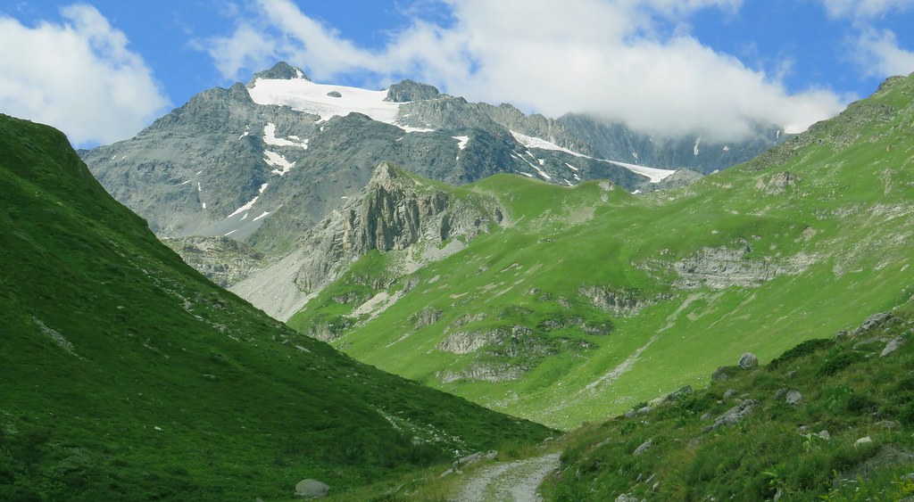 Vallon de Chavière et Glacier de Gébroulaz.