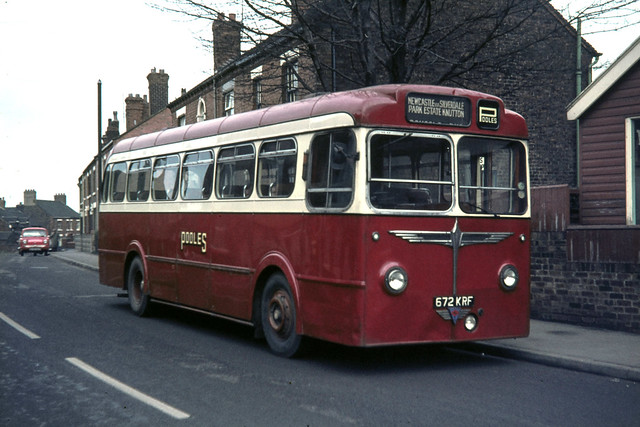 Poole’s . Coachways Ltd . Alsagers Bank , Staffordshire . 672KRF . Alsagers Bank . Staffordshire. Saturday 13th-March-1971