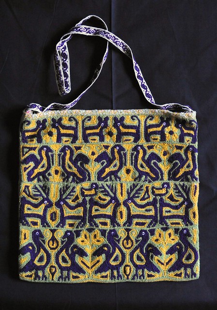 Mexico Mazahua Bolsa Bag Morral Embroidery Textiles Birds
