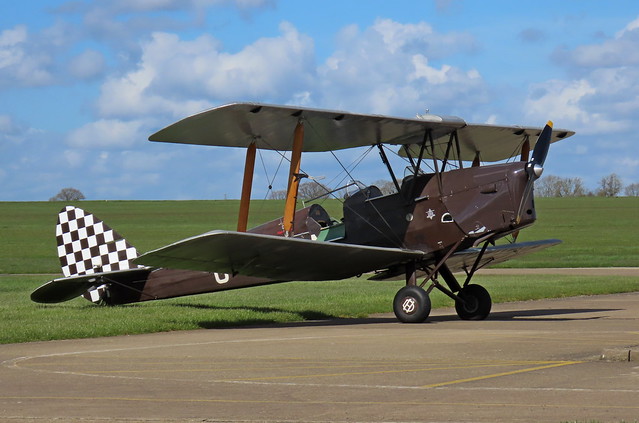 SYWELL - Museum Easter Fly-In De Havilland DH.82A Tiger Moth G-AHAN 30/3/24