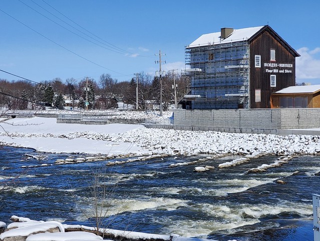 The Fish Ramp on the Cass River near the Nickless-Hubinger Flour Mill And Store