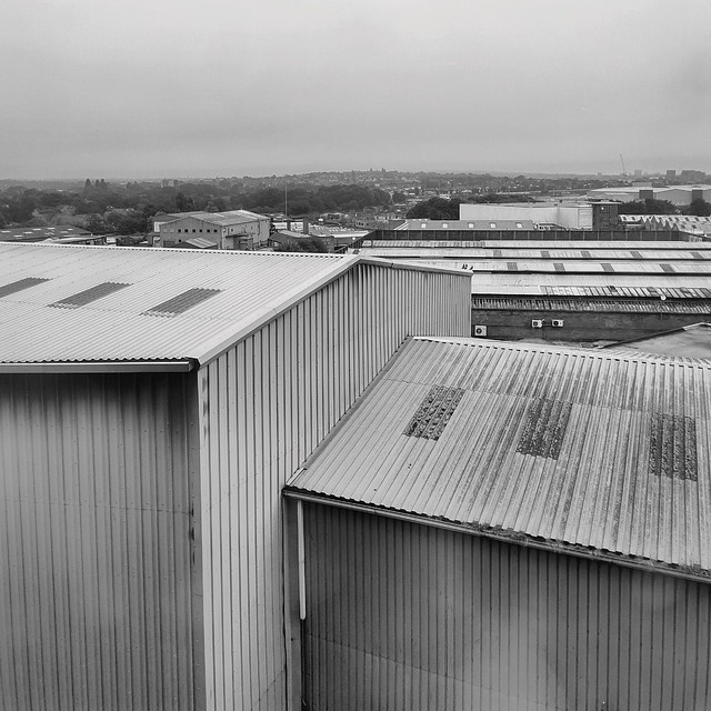 Industrial rooftops of wembley