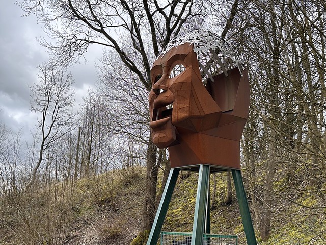 Metal face at Crich