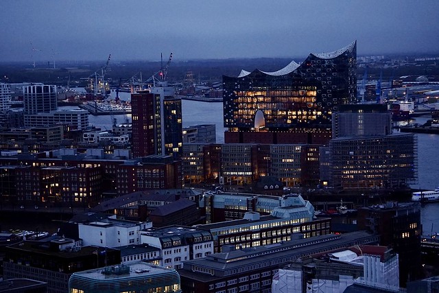 Blick vom Michel, Hamburg - Elbphilharmonie