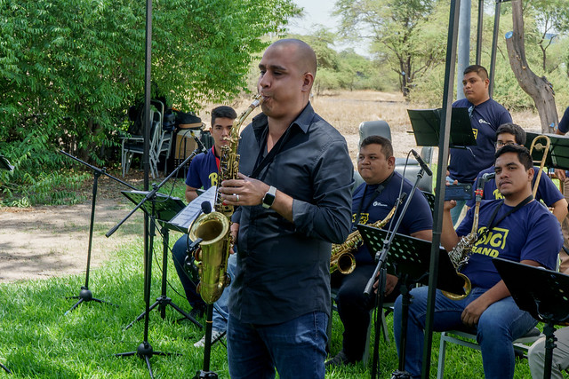 Microconcierto Big Band UDEP con saxofonista Cristian Romero en Campus Piura 2023-3