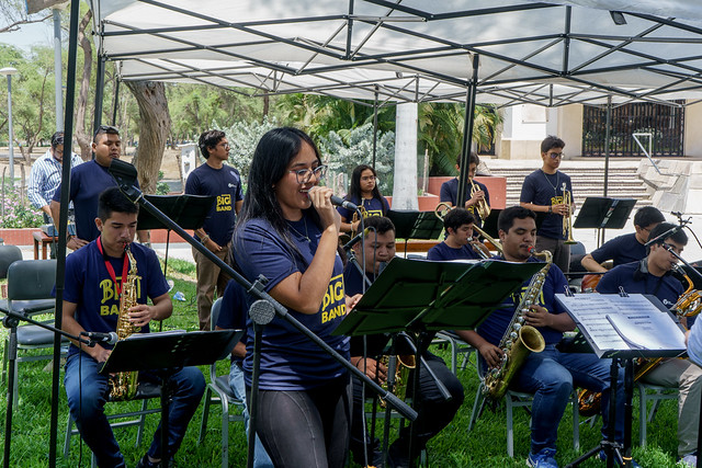 Microconcierto Big Band UDEP con saxofonista Cristian Romero en Campus Piura 2023-1
