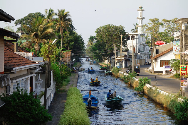 Hamilton Canal and Mosque - Negombo, Sri Lanka