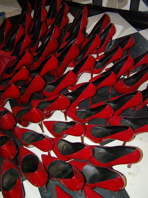 Red stiletto heels