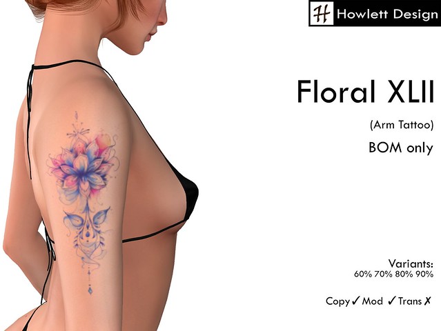[HDesign] Floral XLII (Arm Tattoo)