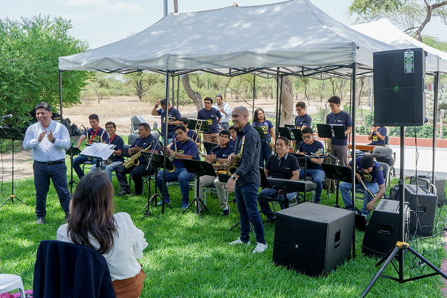 Microconcierto Big Band UDEP con saxofonista Cristian Romero en Campus Piura 2023-2