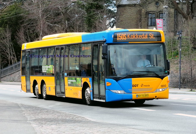 1st & last appearances by route 200S 13.7m Scanias on the 150S were made by 1200 & 1205 on final day of diesel buses on 150S as seen here-