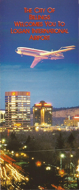 Billings Logan International Airport (BIL) guide/brochure - 1985