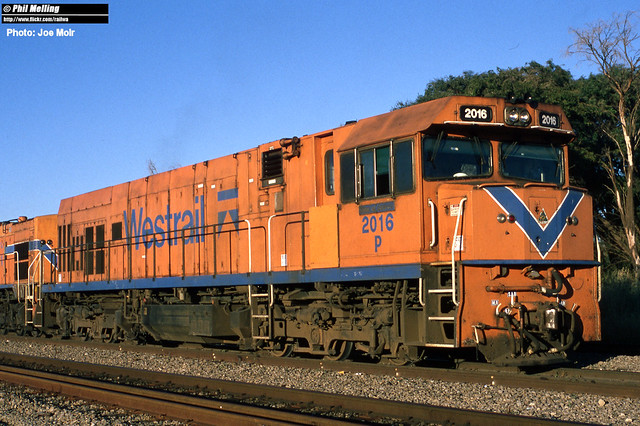 J5317  P2016 AB1531 grain train Toodyay West on 13 October 2000