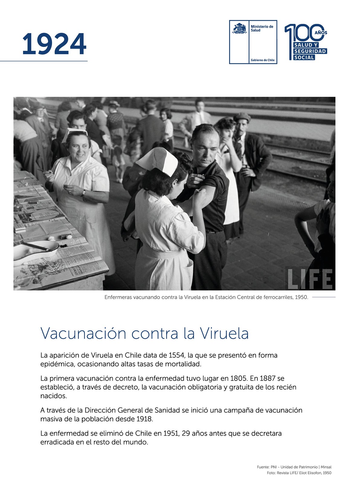 Exposición Fotográfica Vacunación en Chile