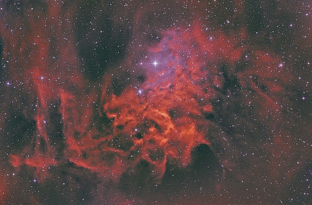 IC 405-The Flaming Star Nebula HOO March.2024.