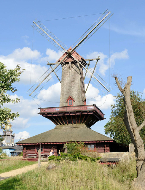 7790 Windmühle, Freilichtmuseum / Mühlenmuseum - Fotos von Gifhorn,  Kreisstadt des gleichnamigen Landkreises in Niedersachsen.