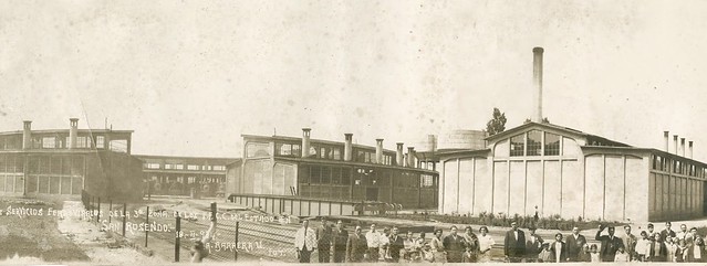 1934 La famosa Estación de San Rosendo, al fondo la tornamesa