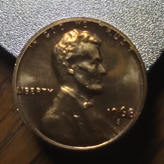 1968-S Proof Lincoln Memorial Cent (Obverse)
