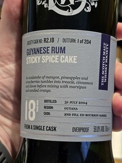 SMWS R2.18 - Sticky Spice Cake