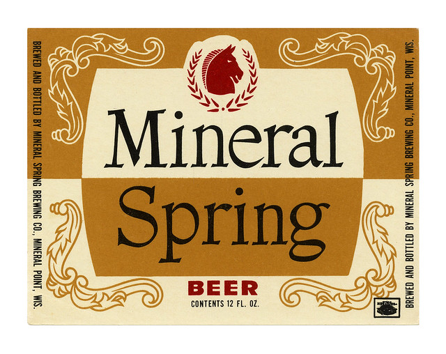 Mineral Spring Beer label