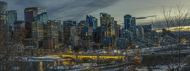 Calgary Skyline Blue Hour IV