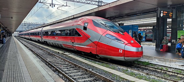 Trenitalia Frecciarossa 1000 ETR.400-53 at Roma Termini on 16 Mar 2024