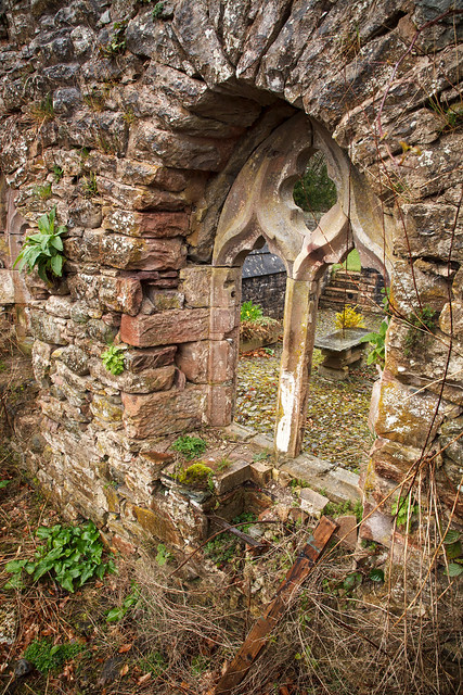 Medieval window, the Pele tower, Brougham Hall, Penrith