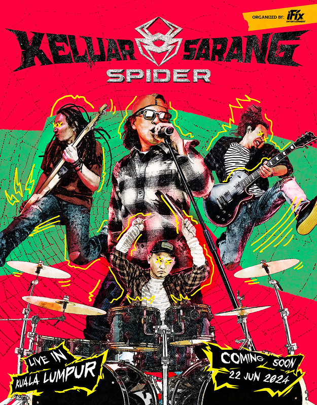 Konsert Spider Keluar Sarang Live In Kuala Lumpur 2024 Bakal Gegarkan Zepp KL
