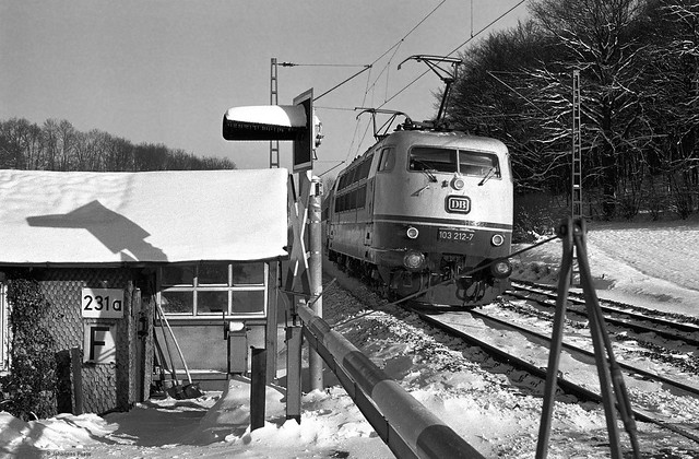 Bahnübergang bei Friedland (Han), 1979