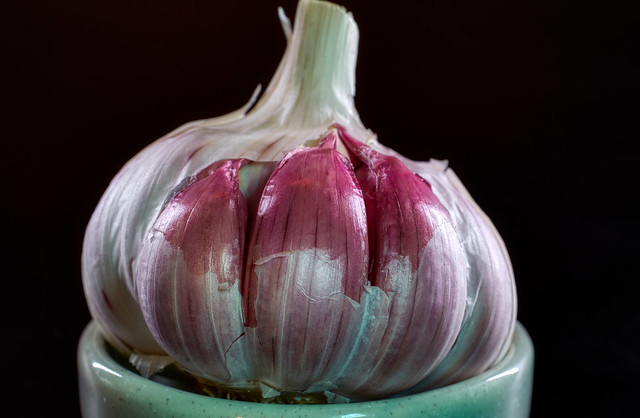 I just love when I find purple garlic