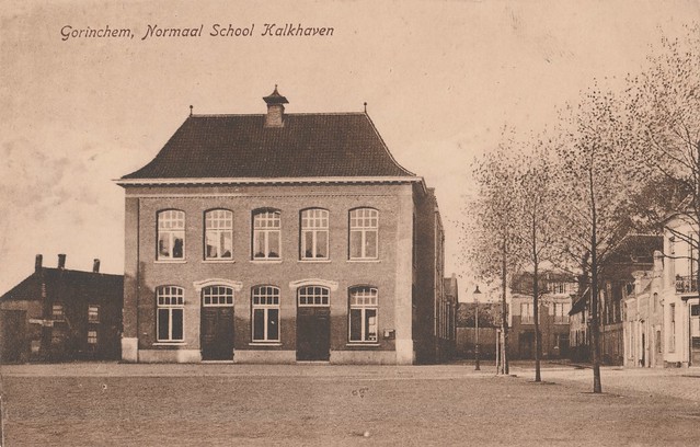 Ansichtkaart - Gorinchem, Normaal School Kalkhaven (Uitg. onbekend, nr. 314108, gelopen)