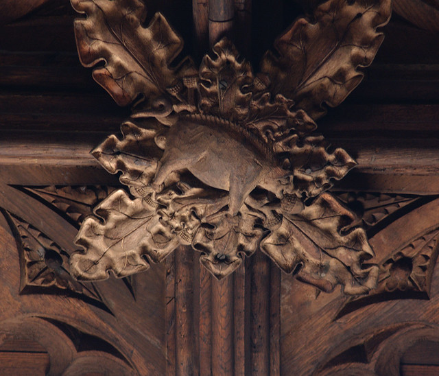 Shrewsbury, Shropshire, St. Mary the Virgin, ceiling ornament