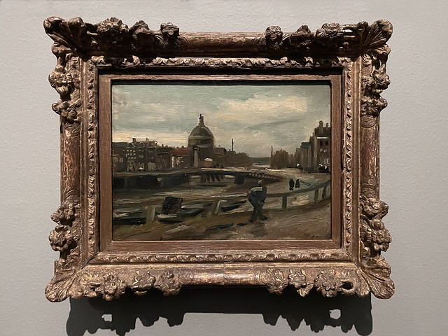 RMA_0150 Het Singel bij de Lutherse Kerk te Amsterdam, Vincent van Gogh, 1885