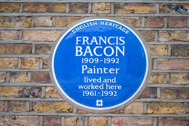 Francis Bacon 1909-1992 Painter lived and worked here 1961-1992