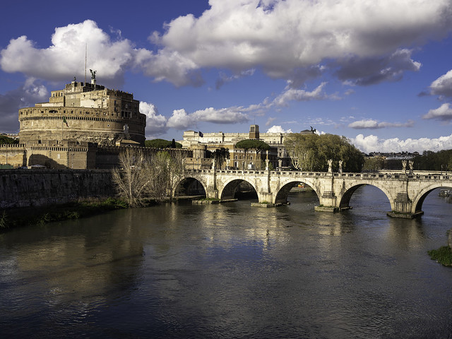 Rome - Italy - From Ponte Vittorio Emanuele II to Ponte Sant'Angelo - April 2024