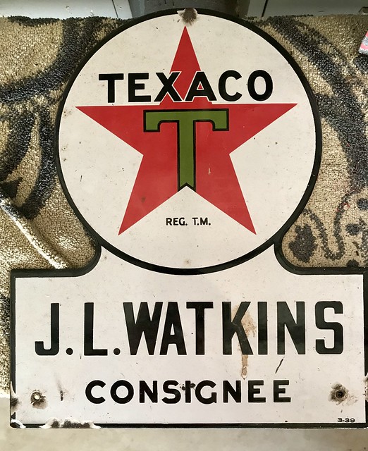 texaco j.l. watkins consignee sign