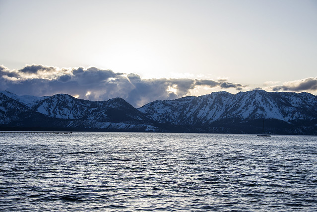 Sunset from Lake Tahoe Harbor